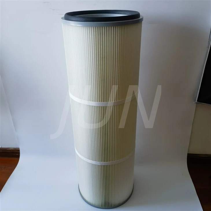 Polyester Anti Static Waterproof Dust Filter Cartridge Shot Blasting suppliers